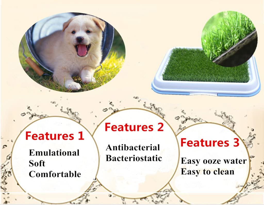 feature of GOLDEN MOON Grass Pee Pad Artificial Turf Pet