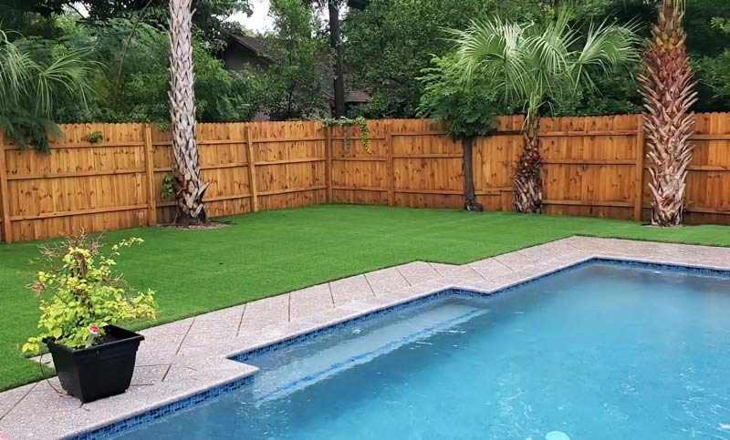 Artificial Grass Around Pool