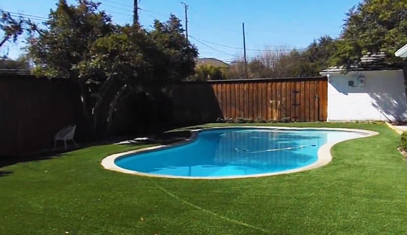 Artificial Grass Around Pool